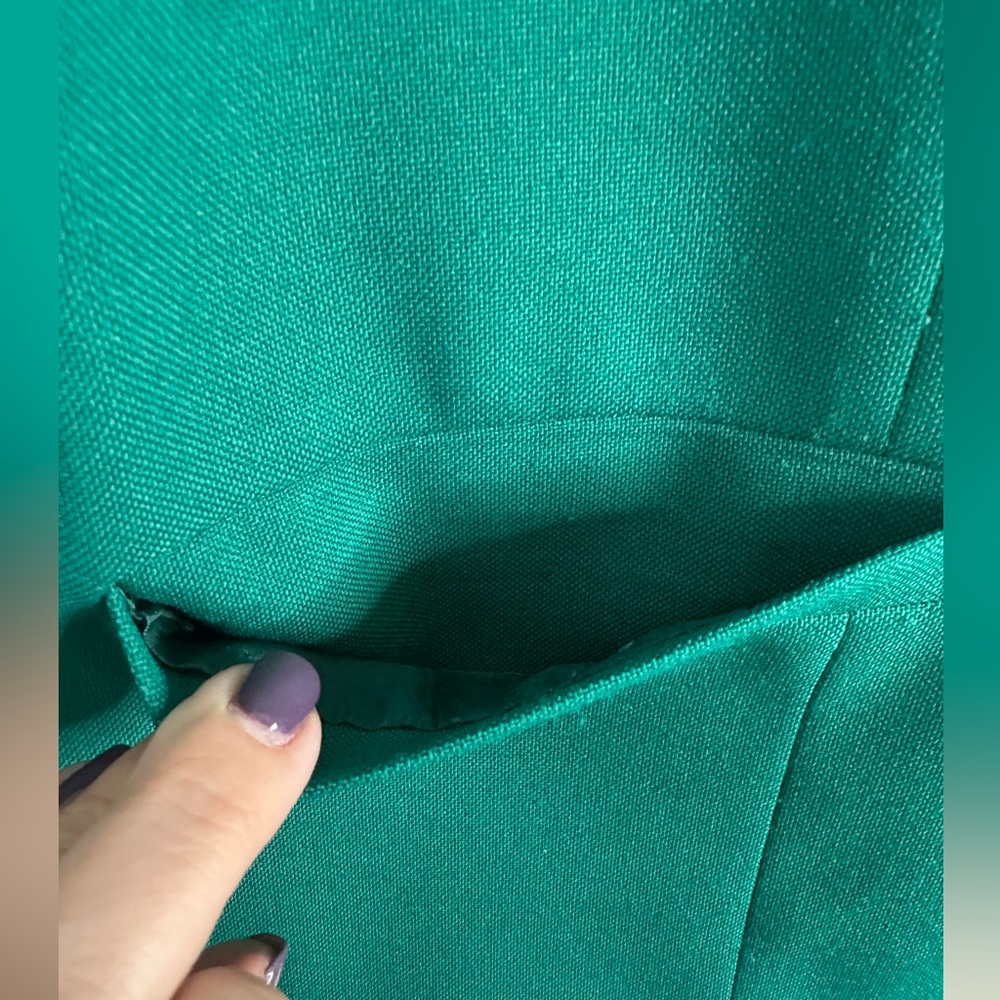 Vintage Collarless Women's Blazer, Size 14 - Picture 7 of 11